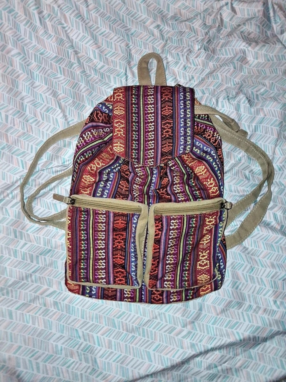 Mossimo Multicolor Geometric Backpack - Picture 4 of 8